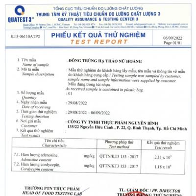 ĐÔNG TRÙNG HẠ THẢO NỮ HOÀNG SẤY THĂNG HOA - Hộp 15gram